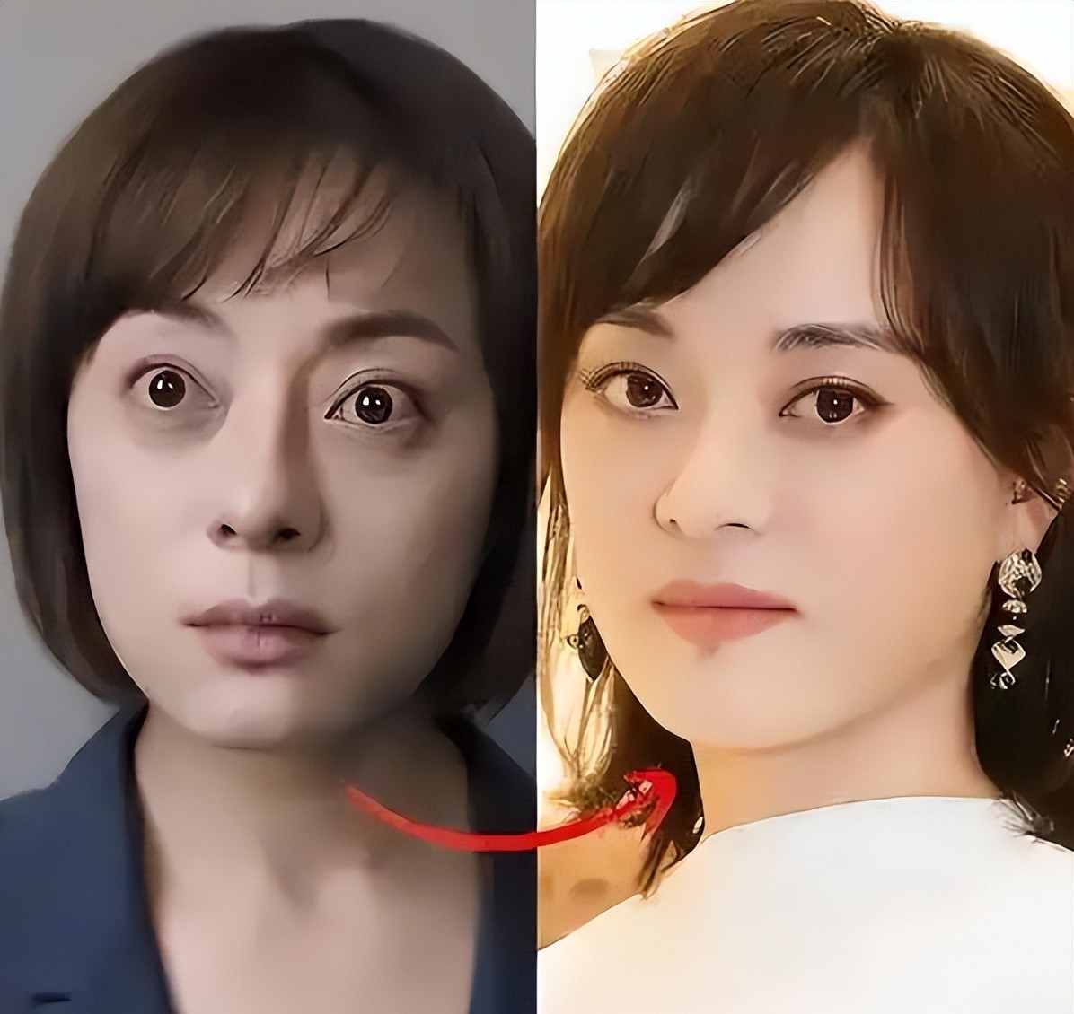 女星失去滤镜有多丑？孙俪僵硬畏缩，杨幂似老太，关晓彤虎背熊腰