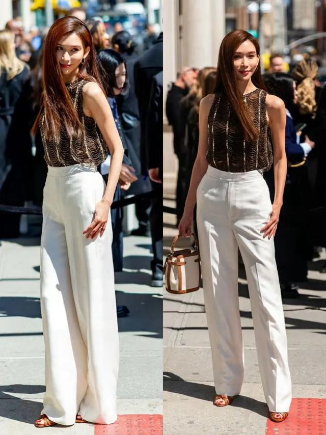 50林志玲美的很权威!看了她近期16套穿搭,T恤搭半身裙美翻天!