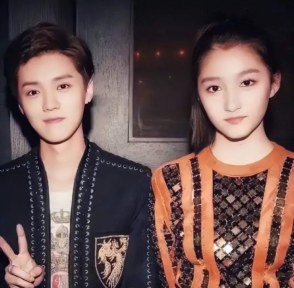 关晓彤和鹿晗合影，关晓彤和李昀锐合影，生理性喜欢显而易见