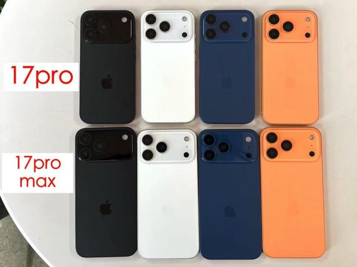 蘋果iPhone 17/Pro全系機模照片現身，全新配色提前看