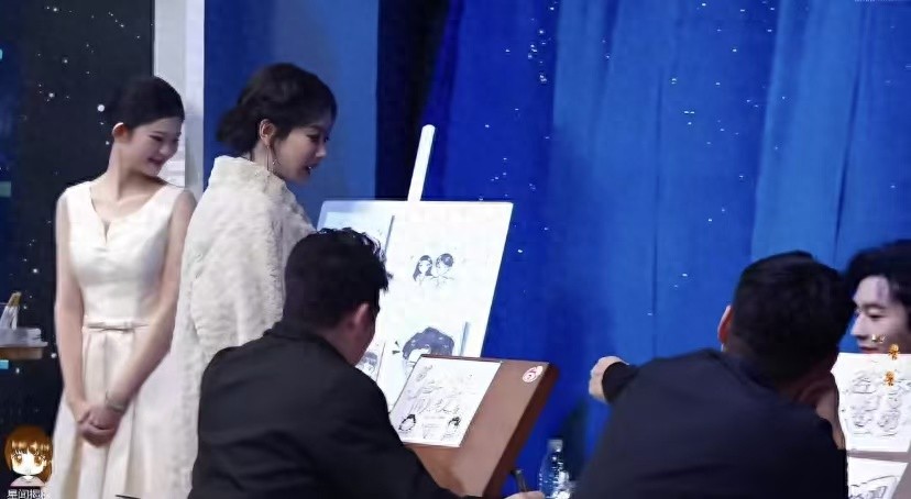微博之夜后台精彩名场面！杨紫被画师表白，肖战、王一博遇老熟人
