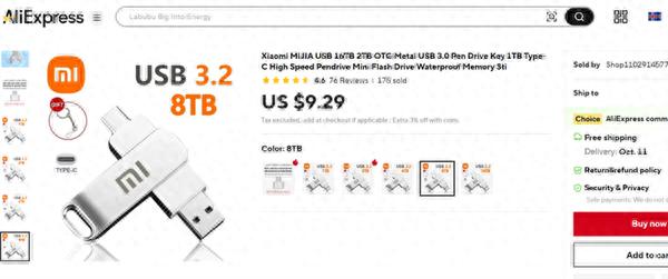 8TB U盘才售价66元！拆解之后发现内部玄机：套路实在太深
