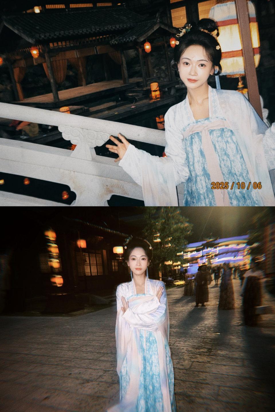 35岁吴谨言剧组过冬至！剪空气刘海气质绝，女儿快一岁甚少见妈妈