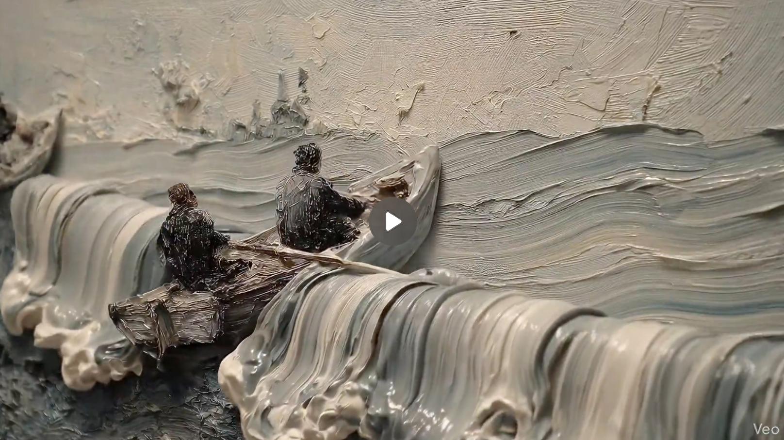 三百多萬人圍觀的 AI 油畫視頻，是技術的神作，還是沒有靈魂的電子垃圾