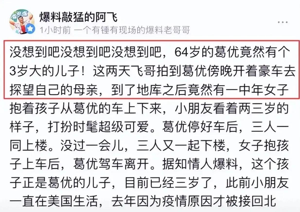 葛优7岁儿子罕露面！父子俩走路姿势一模一样，网友：不是丁克吗