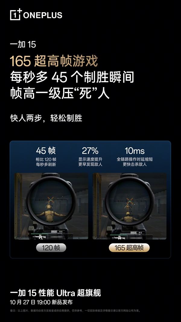一加15出廠寫入風馳游戲內核：開啟全新165幀游戲時代