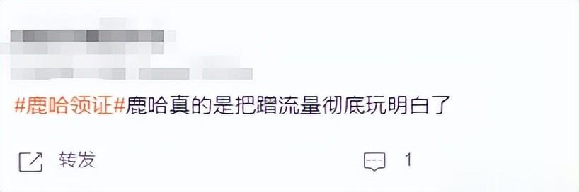 鹿哈官宣领证不到24小时，评论区一片骂声，恶心的一幕出现了