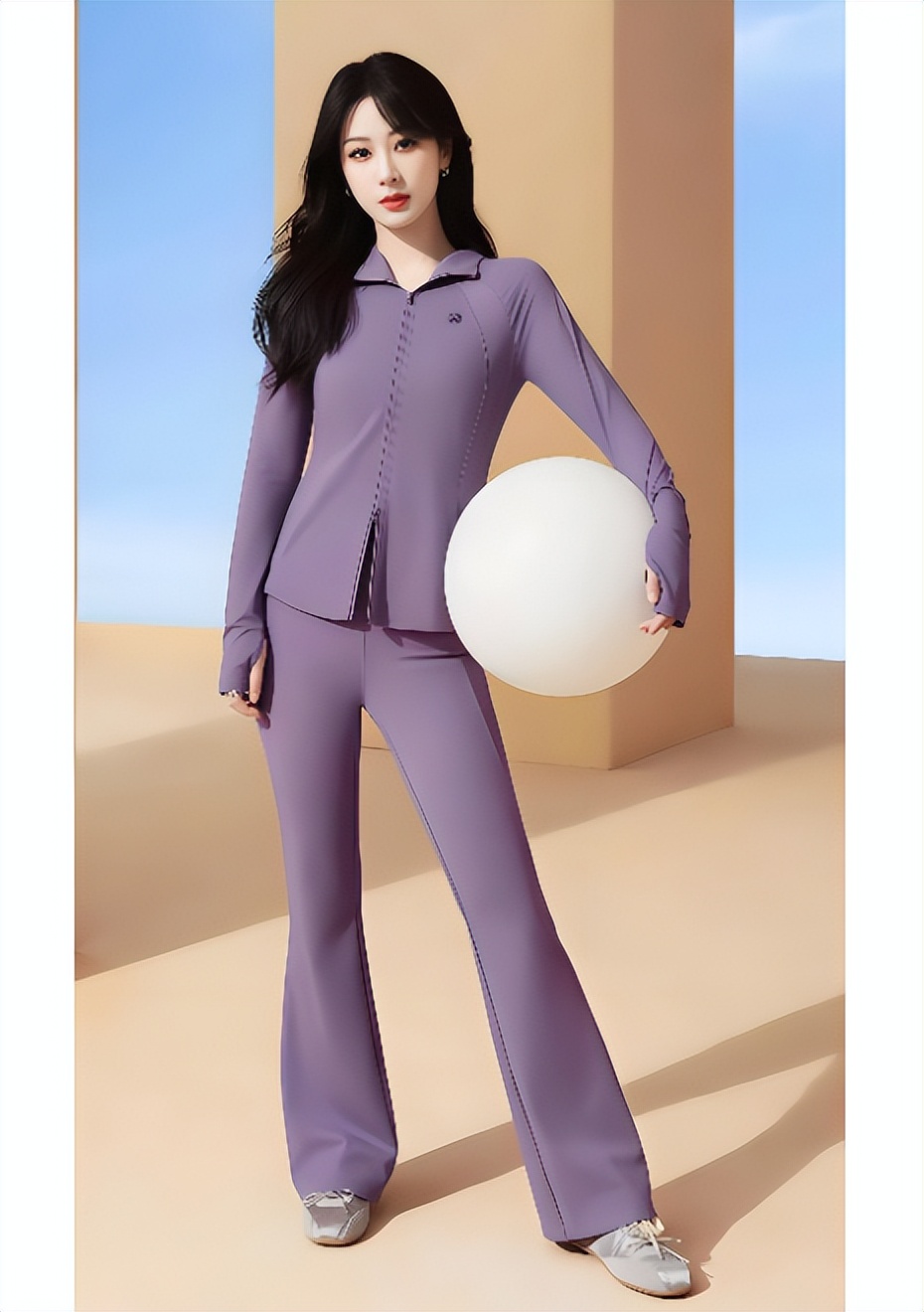 杨紫黑衫长裙，变身富家小姐，贵气十足！