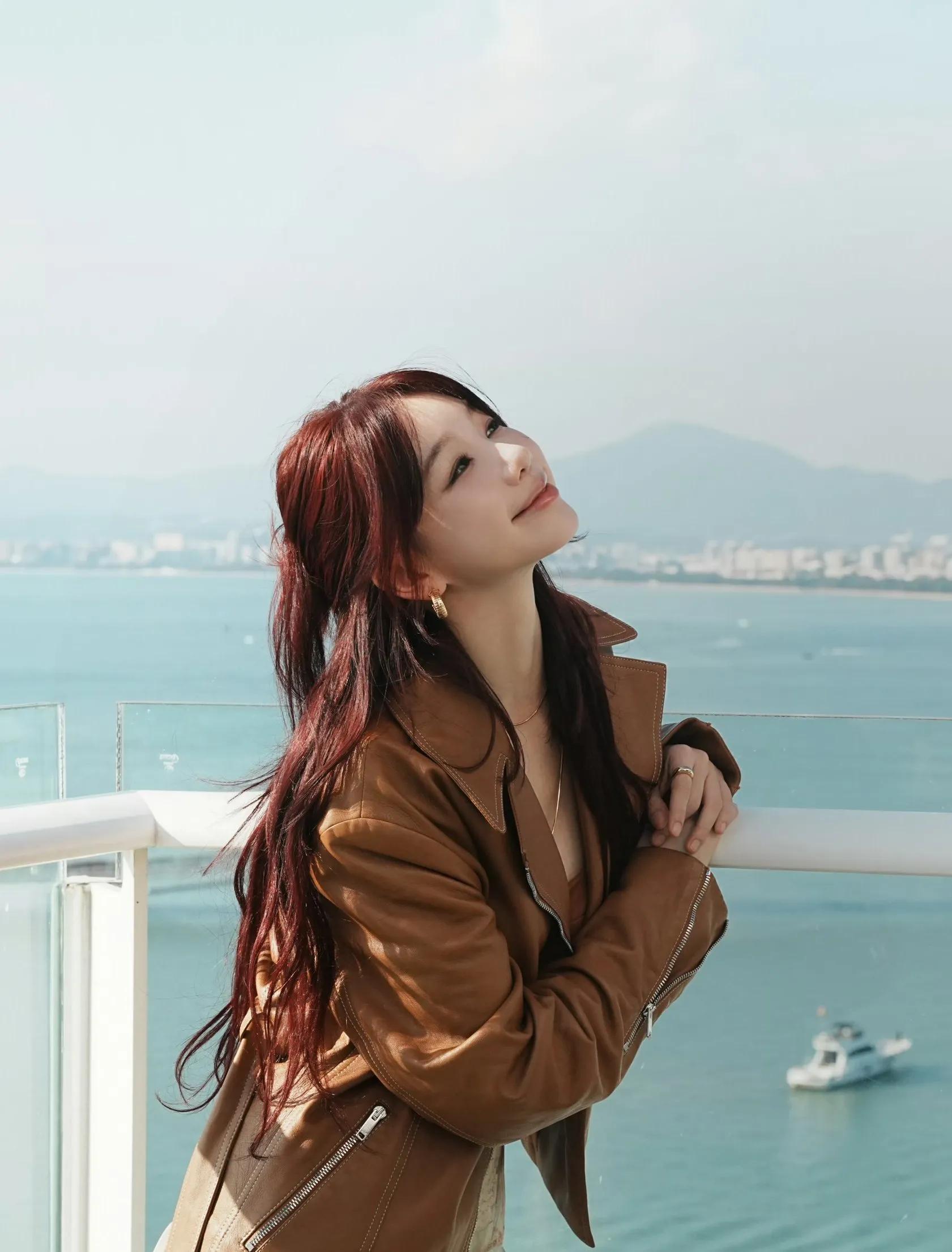 徐梦洁海边写真