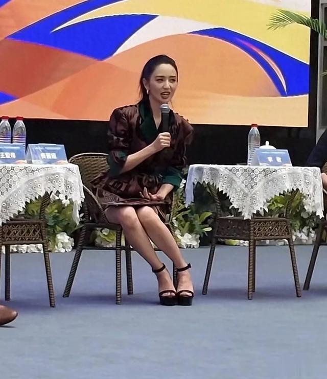 41岁佟丽娅现身第七届中国新疆国际舞蹈节，穿连衣裙尽显大长腿