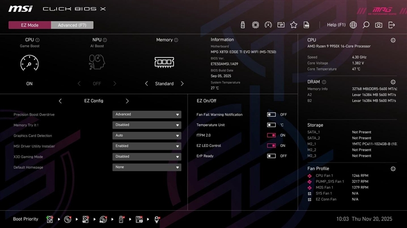 微星MPG X870I刀鋒 鈦主板評測：穩定釋放200W 內存性能可提升50%