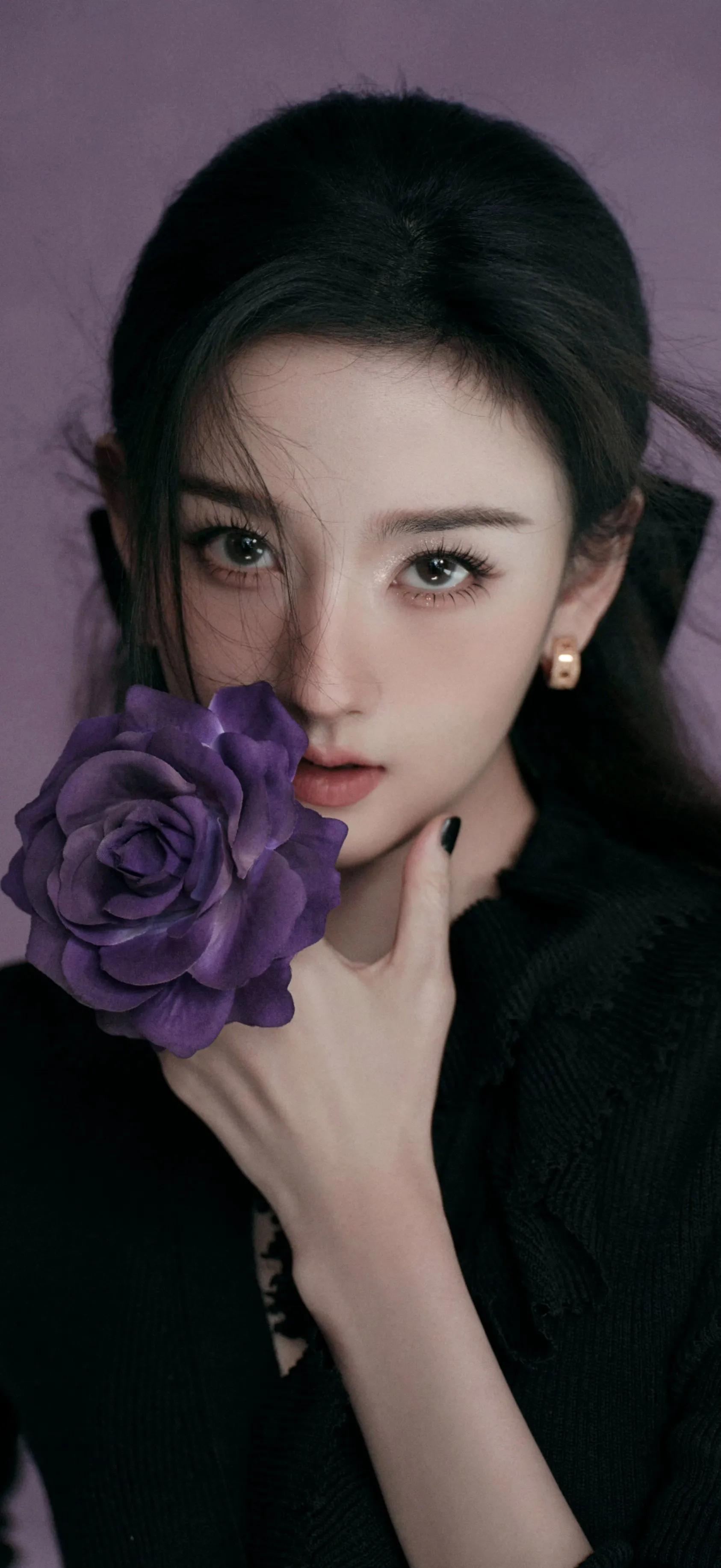 宋祖儿V领针织开衫蕾丝半裙造型壁纸，宋祖儿壁纸