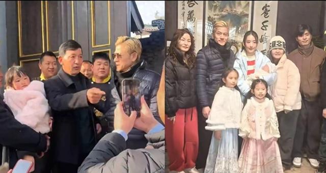 郭富城方媛全家回安徽娘家拜年，网友：最大牌的农村女婿没有之一