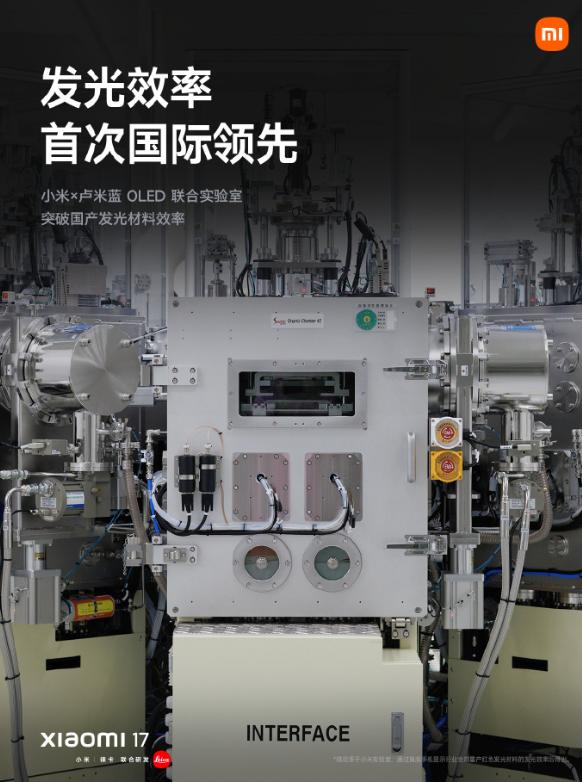 发光效率国际领先!小米17搭载超级阳光屏:峰值亮度达3500nits