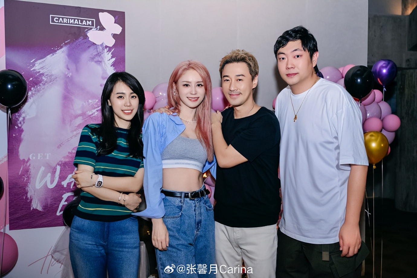 林峯为娇妻庆生，张馨月穿运动背心秀马甲线，夫妻男帅女美配一脸