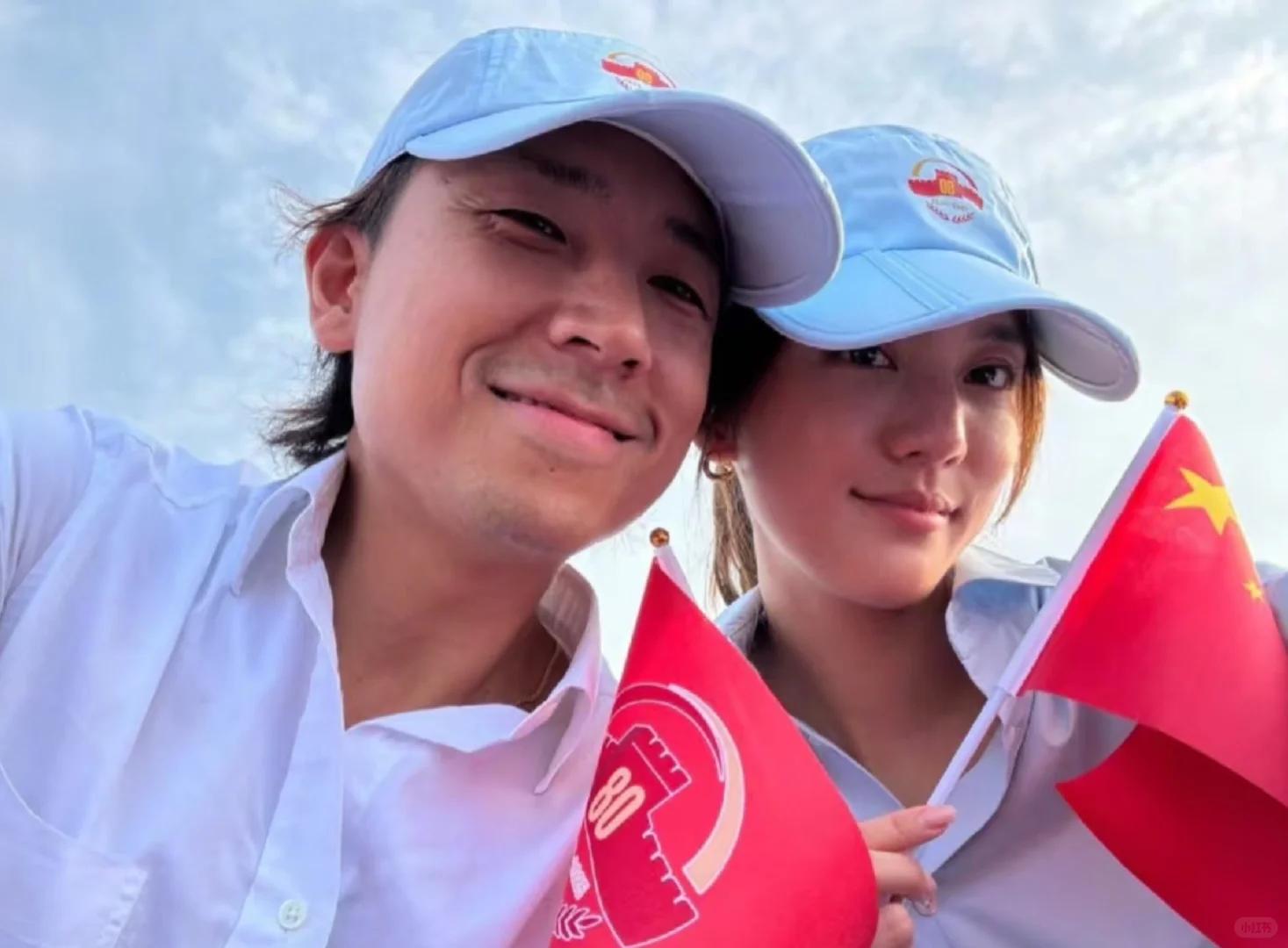 吴千语夫妻现身上海，面相富态大长腿吸睛，施伯雄秃头被嘲老嫂子