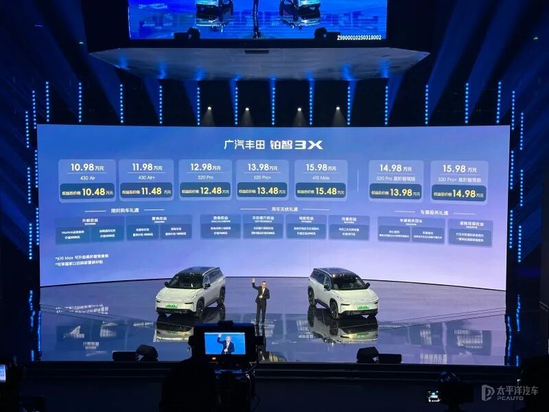 广汽丰田8月销量6.6万!铂智3X成第三大支柱,成为新宠儿?