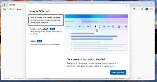 Windows記事本迎史詩級更新：終于能支持圖片了