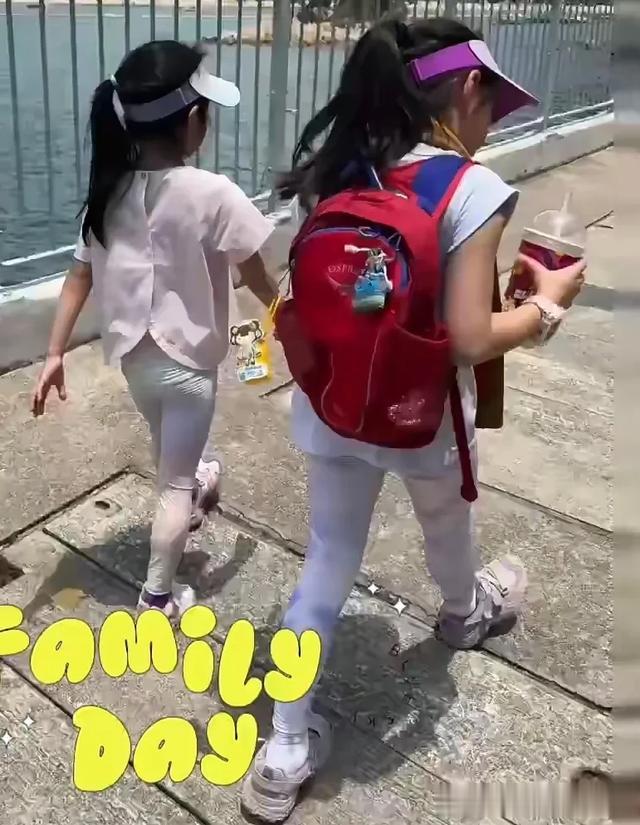 郭晶晶一家五口登山，12岁大儿子用塑料杯子带水，比普通人还节省