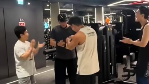 黄宗泽在健身房为吴卓羲庆生 两人感情好连健身都约在一起