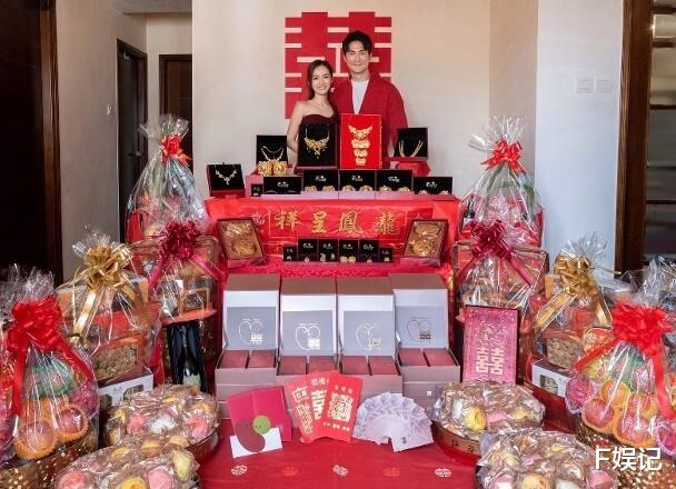 前TVB艺人郭子豪过大礼金器多多 准喜娘看到实物也是有点惊讶