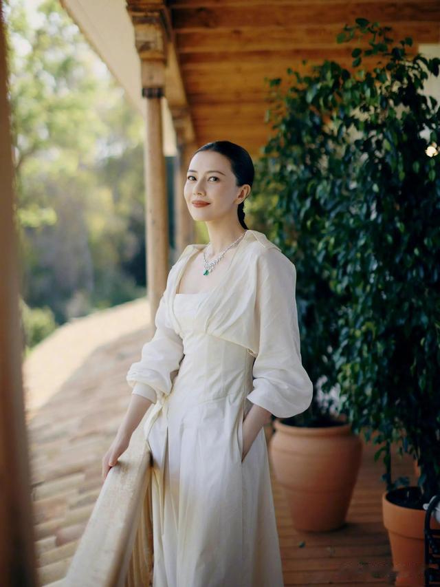 高圆圆，最新美照，被她的一颦一笑治愈了