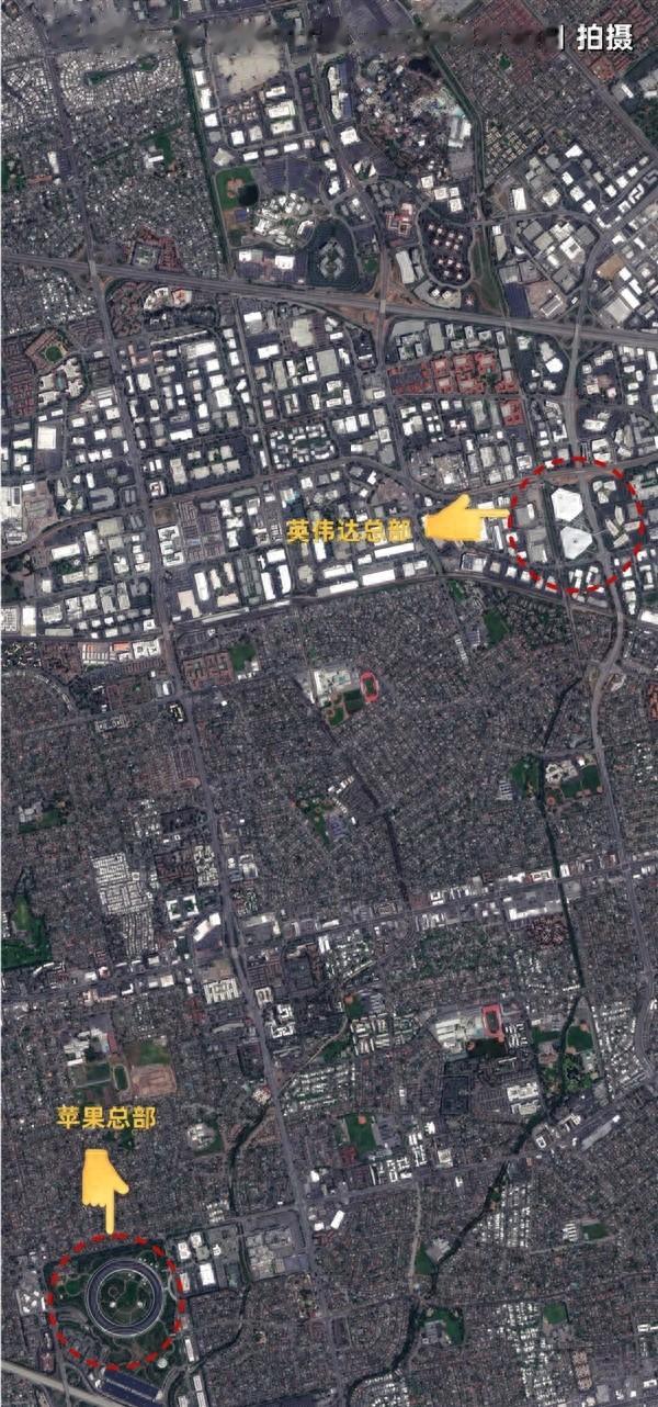 从太空看NVIDIA的 “奋进号” 总部:无处不在的三角形