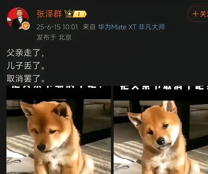 央视名嘴张泽群家庭破碎:妻子带儿子移民美国 父母相继离世 节日发文心酸