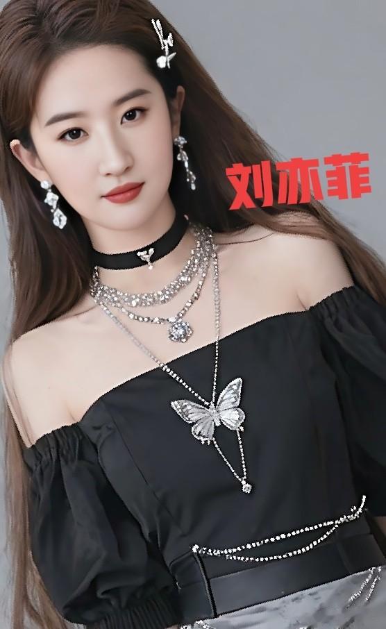 刘亦菲黑色造型惊艳绝伦气质优雅让人眼前一亮