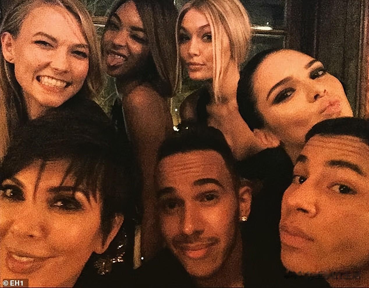 金·卡戴珊恋上F1车王汉密尔顿，前夫坎耶醋意藏不住