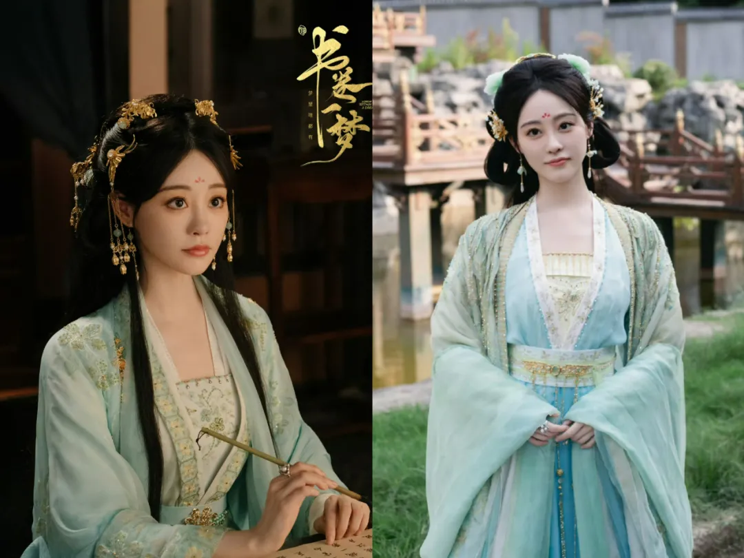 女明星绿色古装造型：白鹿清新，虞书欣灵动，刘亦菲、蒋欣最经典