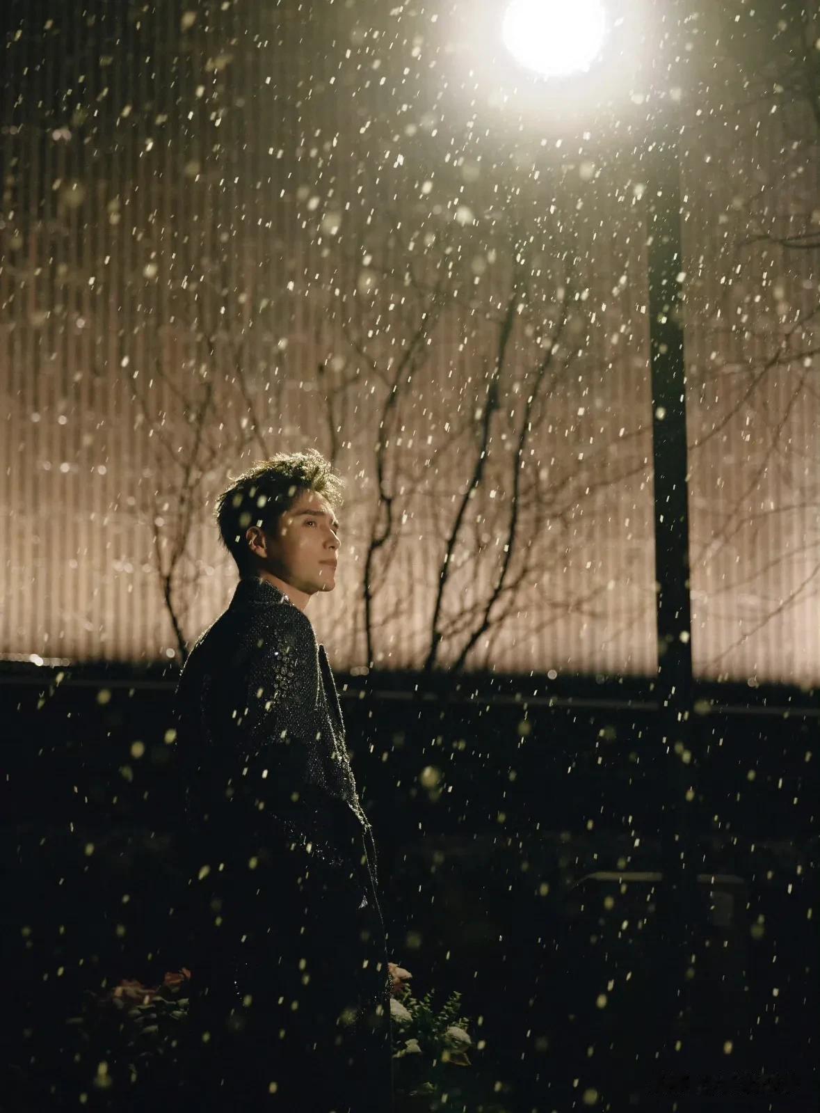 北京暴雪明星集体晒照，巩俐携老公在雪中漫游，何与侧颜帅成王子