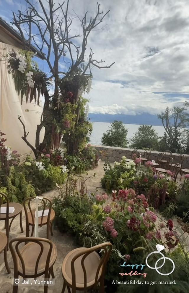 高以翔女友在大理举办婚礼，林心儿做姐妹，丈夫身份神秘全程遮脸