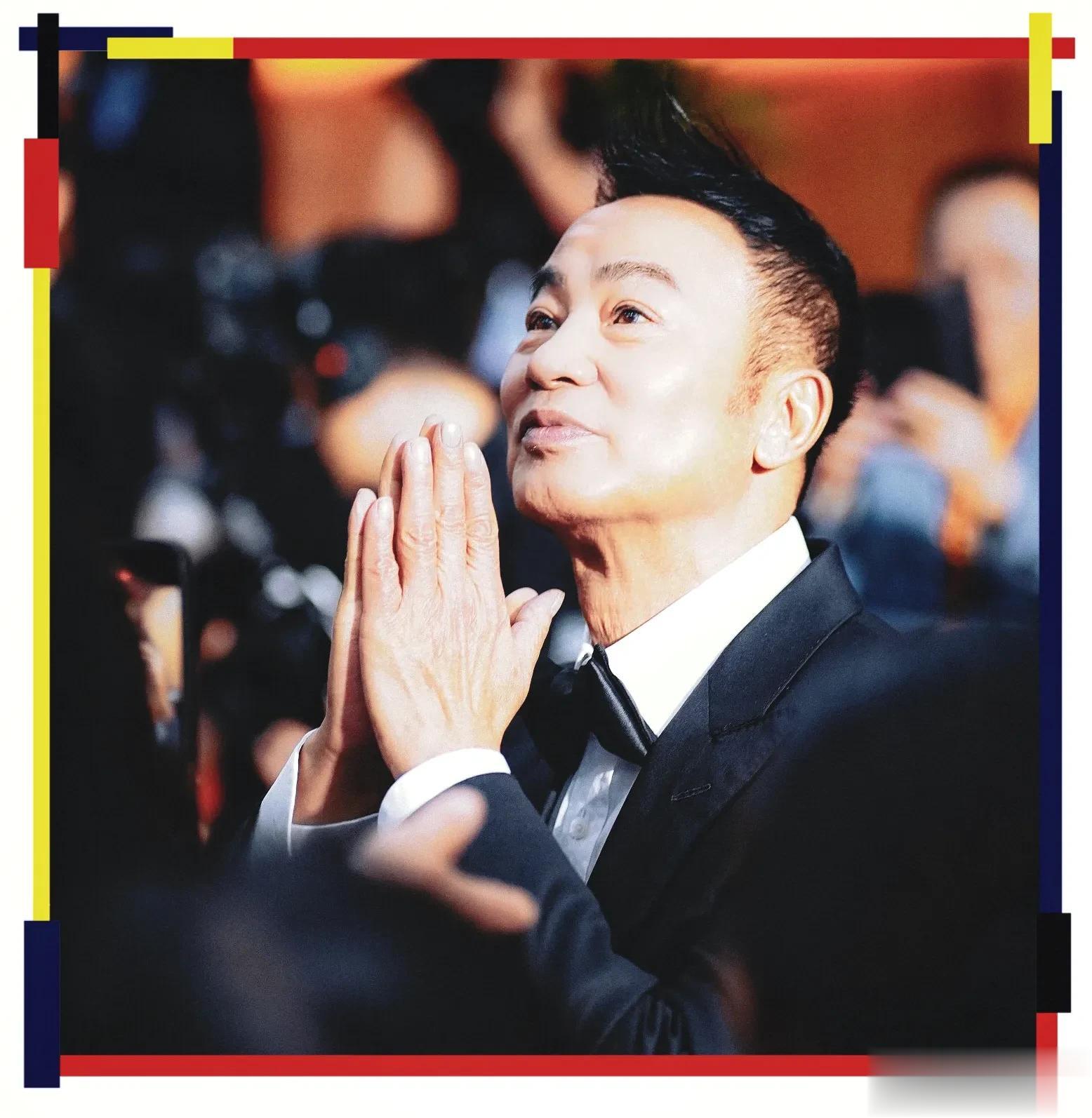 任达华与霍启刚、邵美琪同框，回应活动上摔倒，称多亏影后惠英红