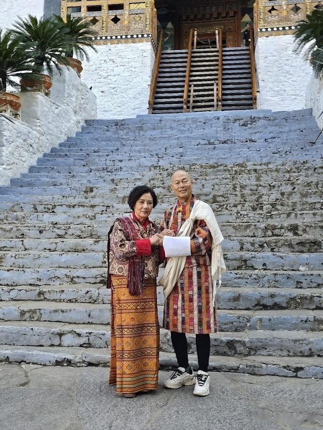 78岁汪明荃分享不丹婚纱照 罗家英亲额头画面曝光 圆了16年心愿