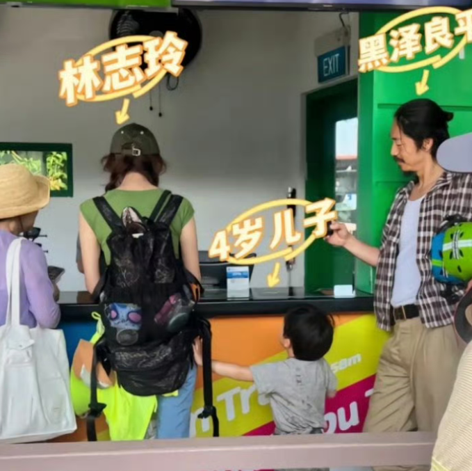 林志玲一家三口新加坡度假，黑泽“甩手掌柜”引争议!