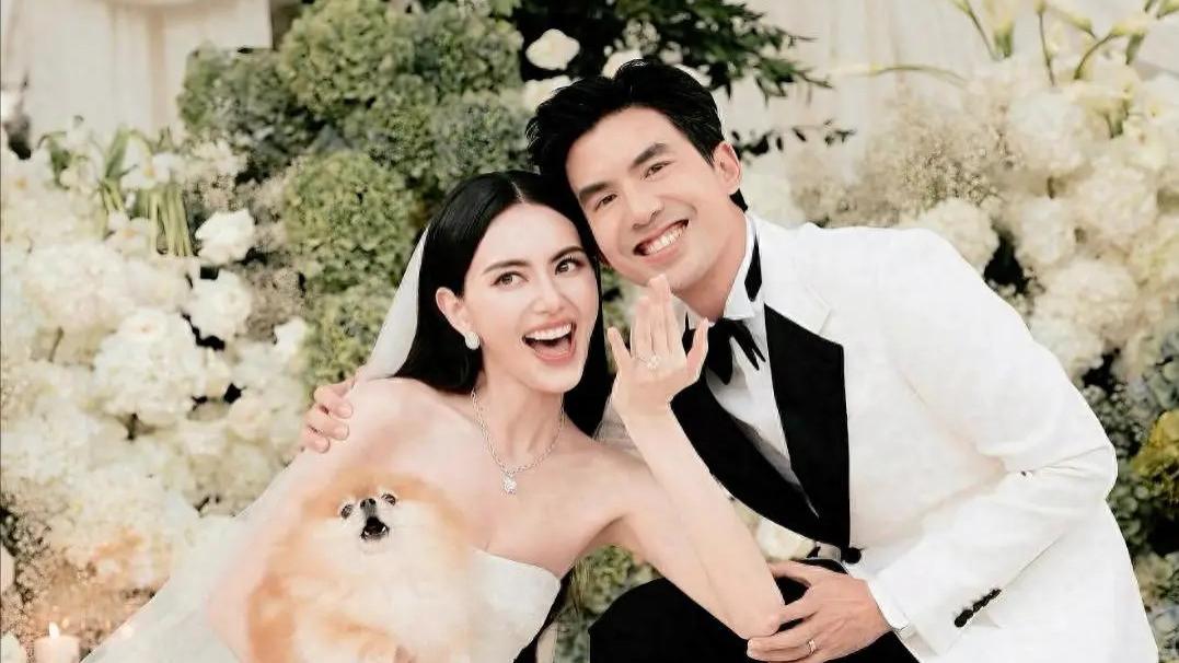 泰国顶流mai大婚，钻戒15克拉，坐拥8000平米地，相恋7年多次催婚