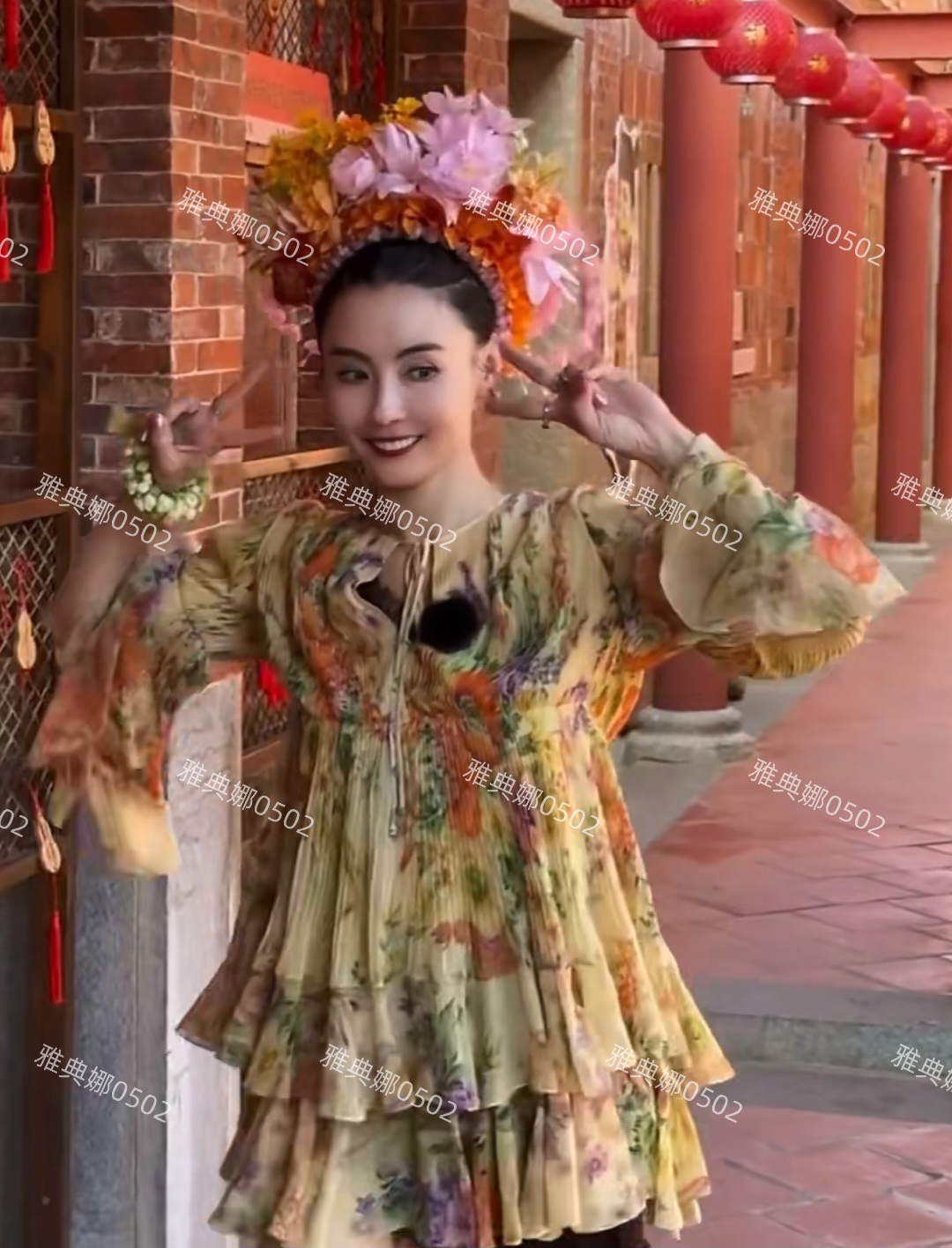 张柏芝的美貌好惊人簪花造型巨漂亮,但她不能笑露牙的表情不够美