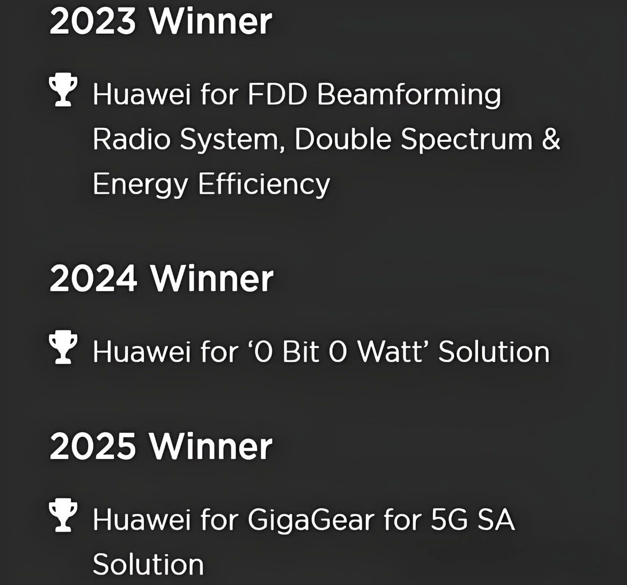 华为一举拿下14个全球顶级大奖，不服不行！