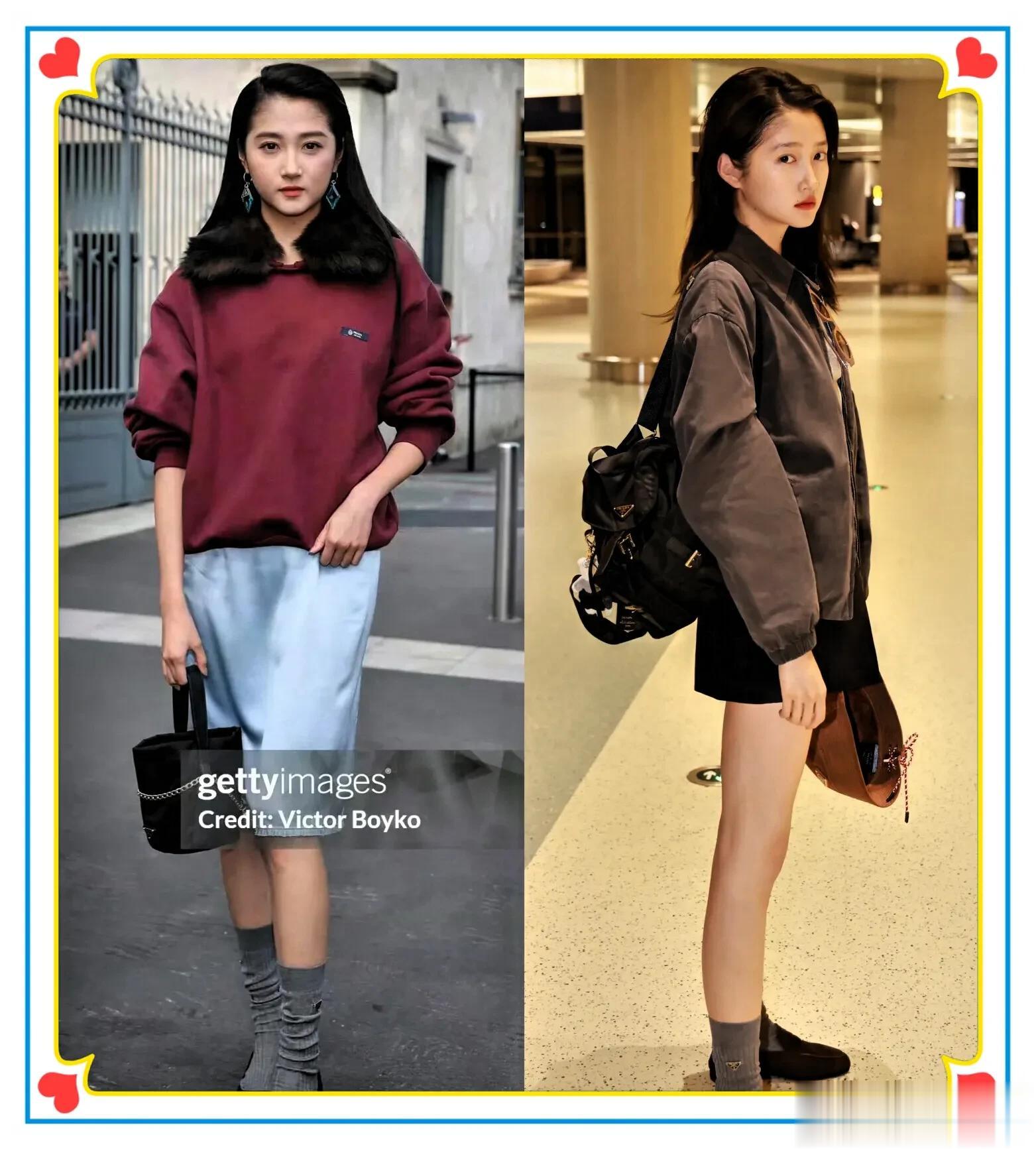 关晓彤米兰造型翻车，发型显老气，外套毛领辣眼，引发网友吐槽！