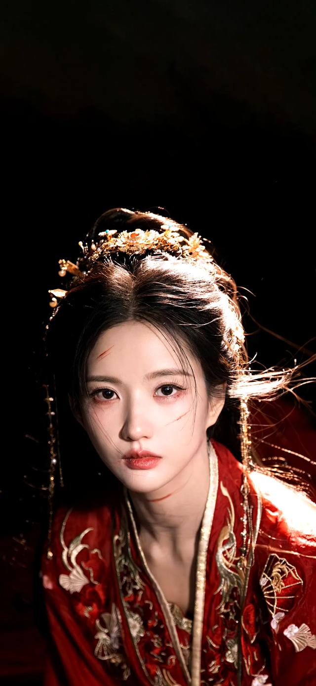 刘些宁壁纸 红衣加身，氛围感拉满，狠狠惊艳到！ ?