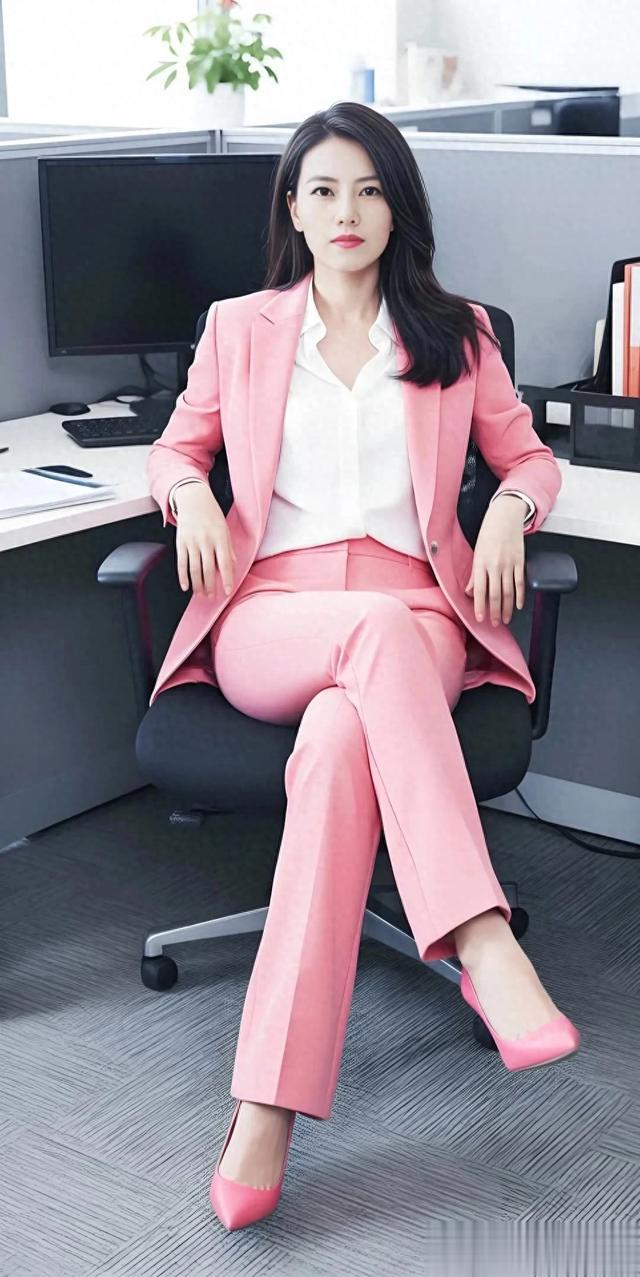 高圆圆职业装造型