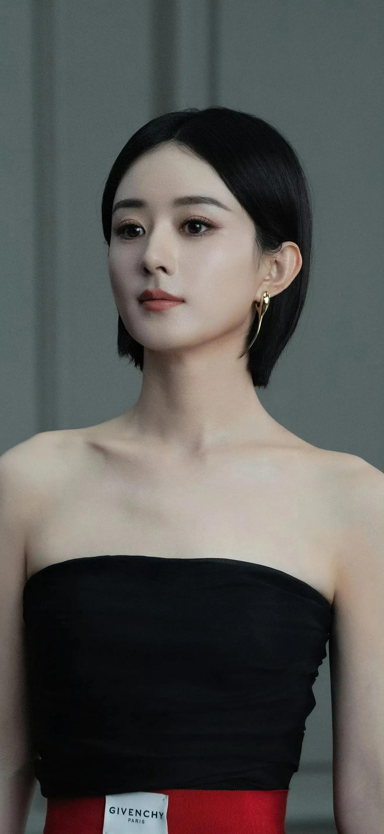 赵丽颖风韵姣好短发魅力写真