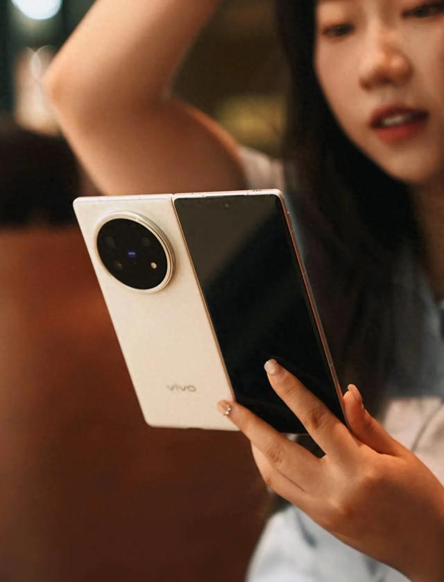她，現在在用vivo X Fold5