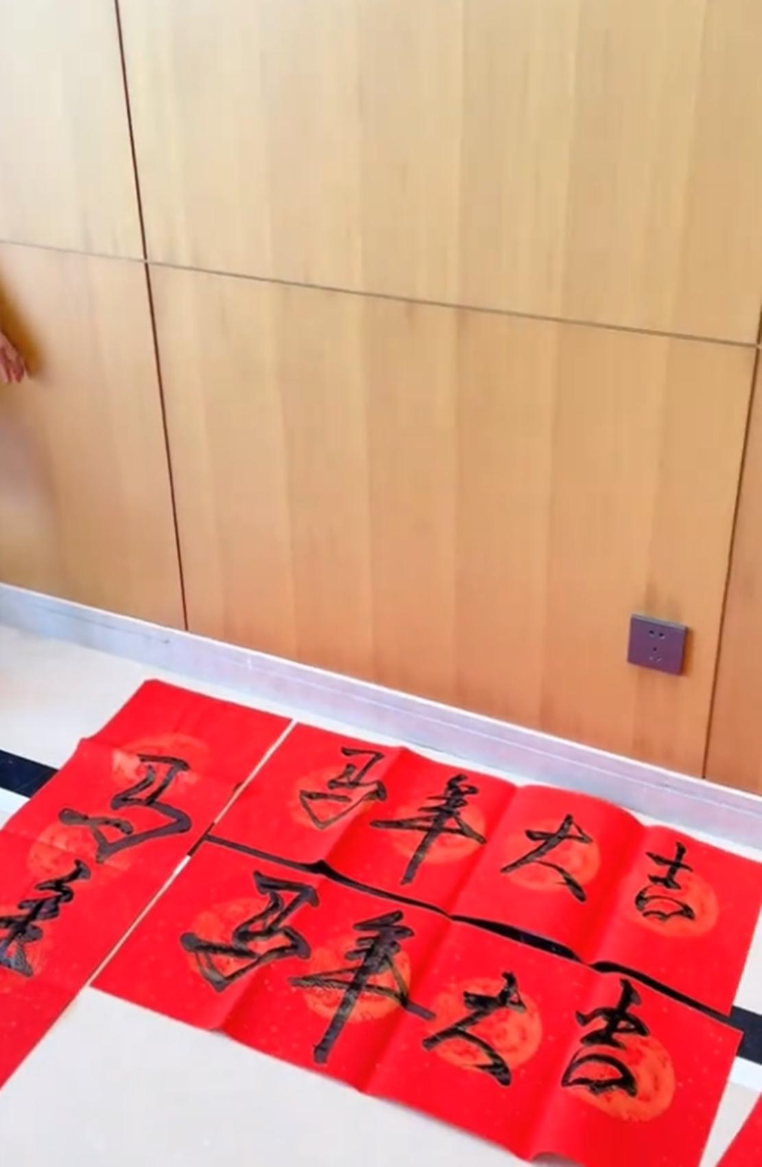 王楠一家三亚过年,别墅大门有5米高超气派,四口穿定制T恤很喜庆