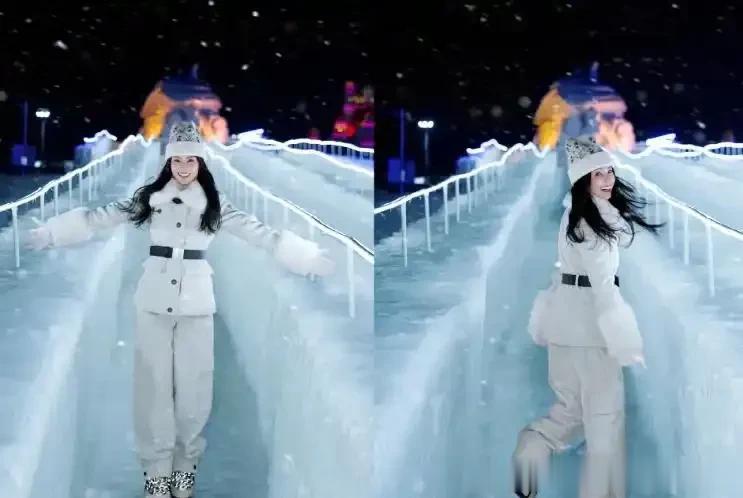 47岁刘涛又带火秋冬新穿搭：紫色丝绒外套+白色衬衫，时髦又洋气