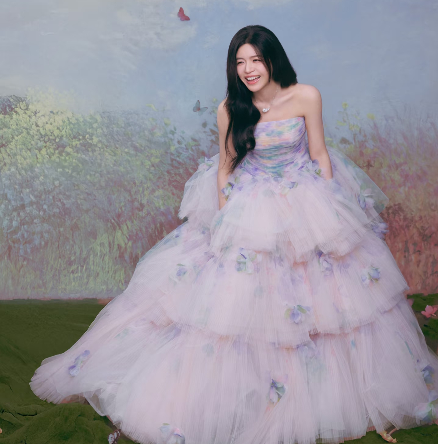 陈妍希分享美照并配文,咱就是说,可盐可甜