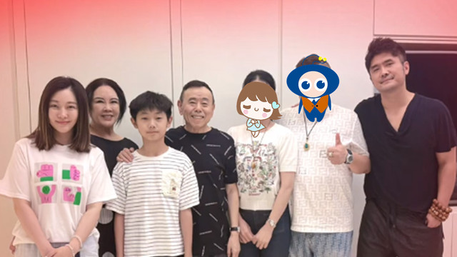 潘长江办家宴，富豪女婿露面183个头好年轻，可惜外孙身高没随爸