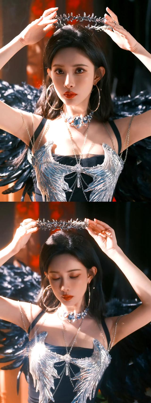 孟子义黑天使，是带着星光翅膀的女神