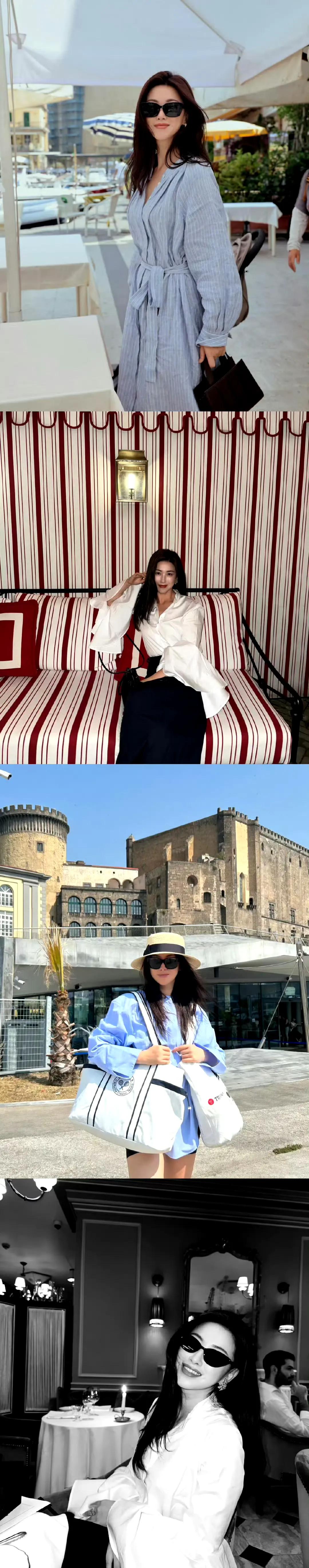 朱珠日常穿搭合辑 ???